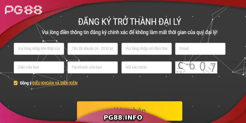Tuyển Đại Lý PG88 Toàn Quốc – Cơ Hội Kiếm Tiền Cực Hấp Dẫn Hướng dẫn cách đăng ký làm đại lý PG88